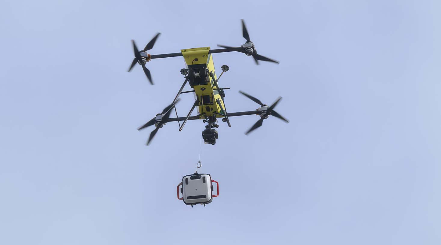 Drone défibrillateur en service dans 32 communes de la métropole de Rouen